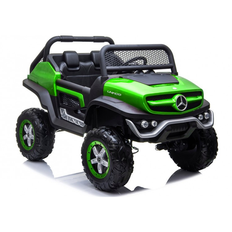 Elektrické autíčko Mercedes Unimog - nelakované - zelené